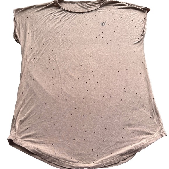 JED NORTH Sleeveless Tank Top Peach Men's Size Large Rounded Neck Cap Sleeves - Picture 1 of 7